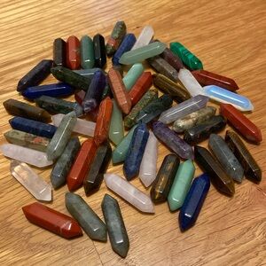 One Piece Mini Pocket Palm Worry Stone Stones Reiki Chakra Healing Anxiety